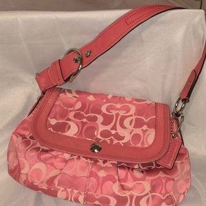 Coach signature shoulder bag